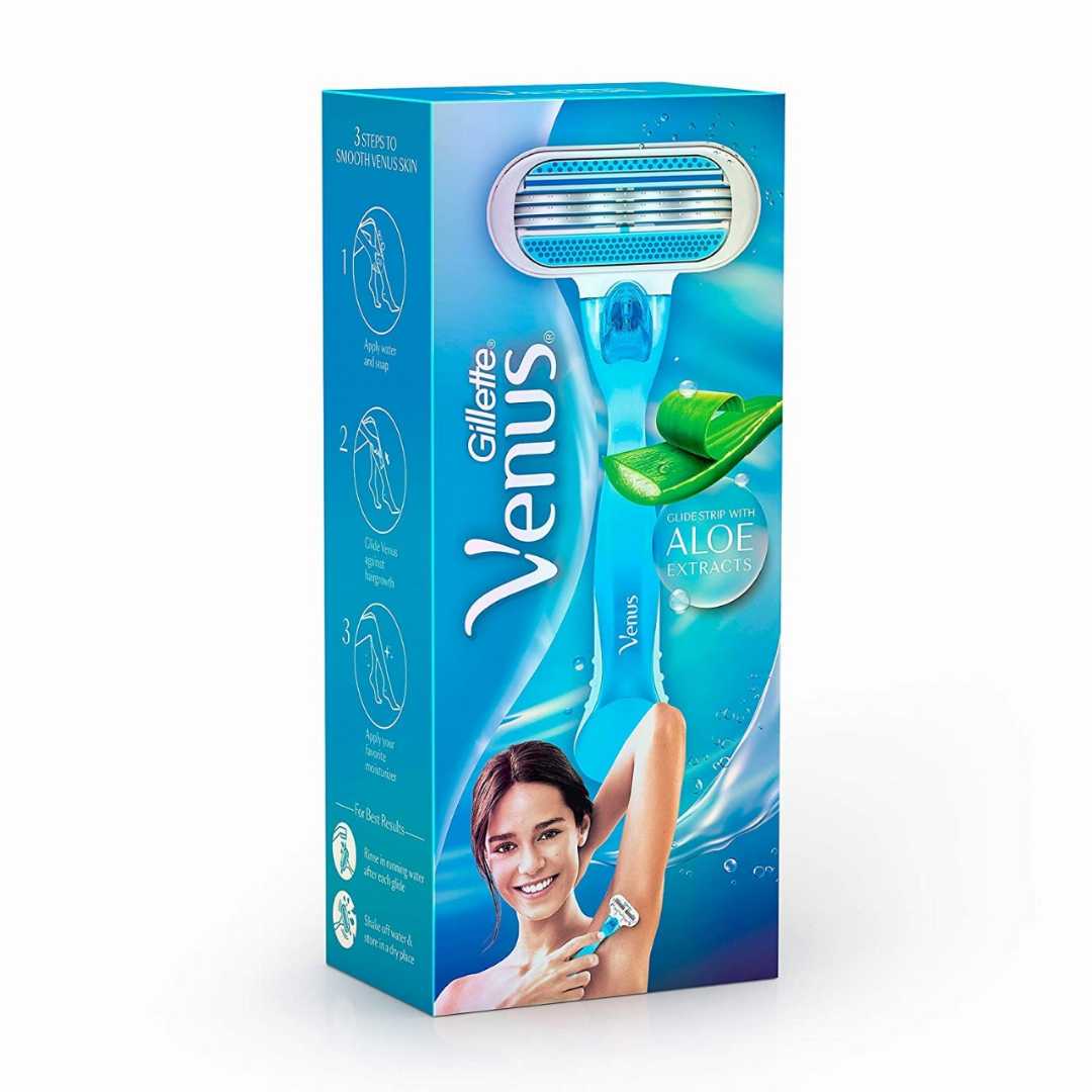 অ্যালোভেরা,সহ,মহিলাদের,জন্য,venus,হেয়ার,রিমুভাল,রেজার,,1,পিস-কালার,ফ্যামিলি:,হেয়ার,রিমুভাল