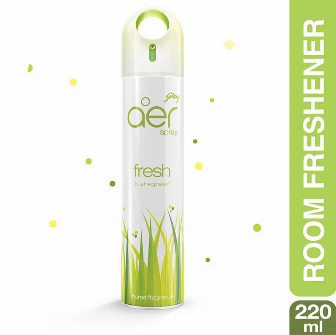 Godrej,AER,Room,Freshener,Fresh,Lush,Green,(220ml)
