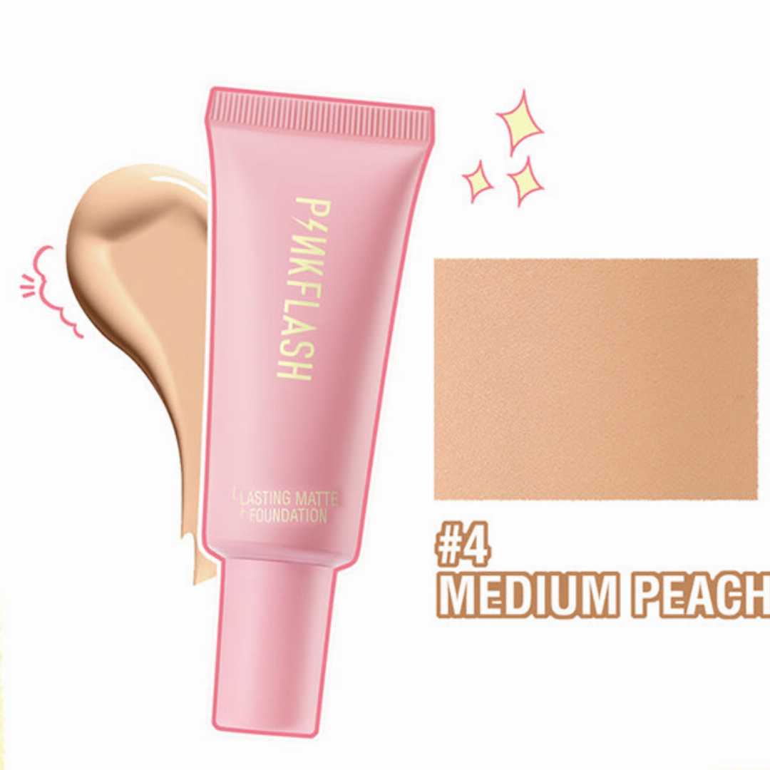 PINKFLASH,Matte,Foundation,(04,Medium,Peach)
