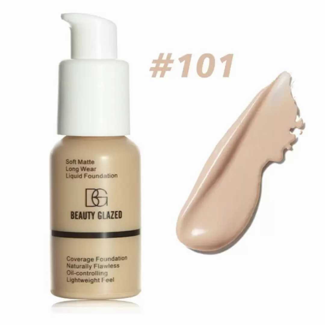 Beauty,Glazed,Soft,Matte,Waterproof,Liquid,Foundation,-,Porcelain,101