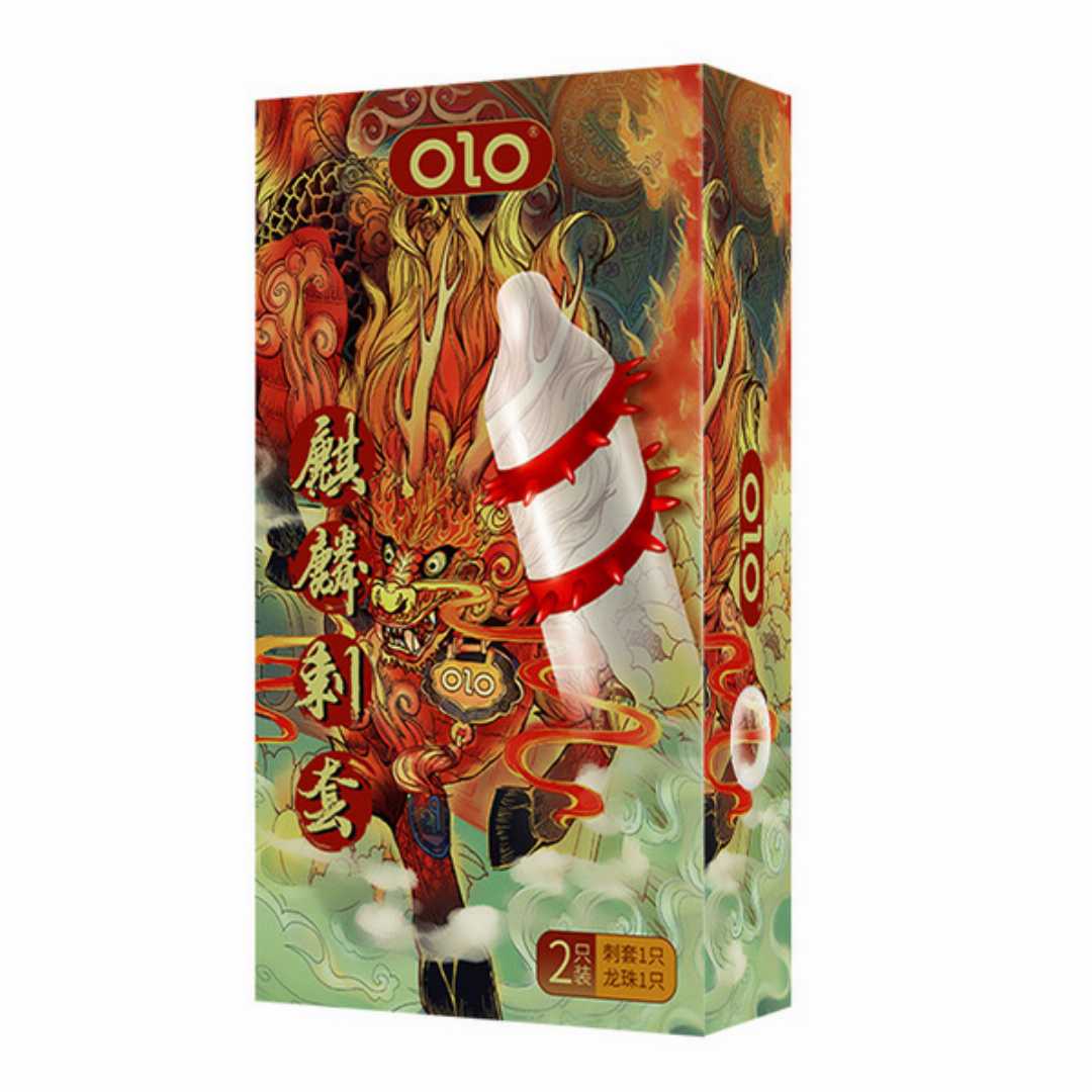 OLO,Jiulong,beads,Thorn,set,condom,1Pcs
