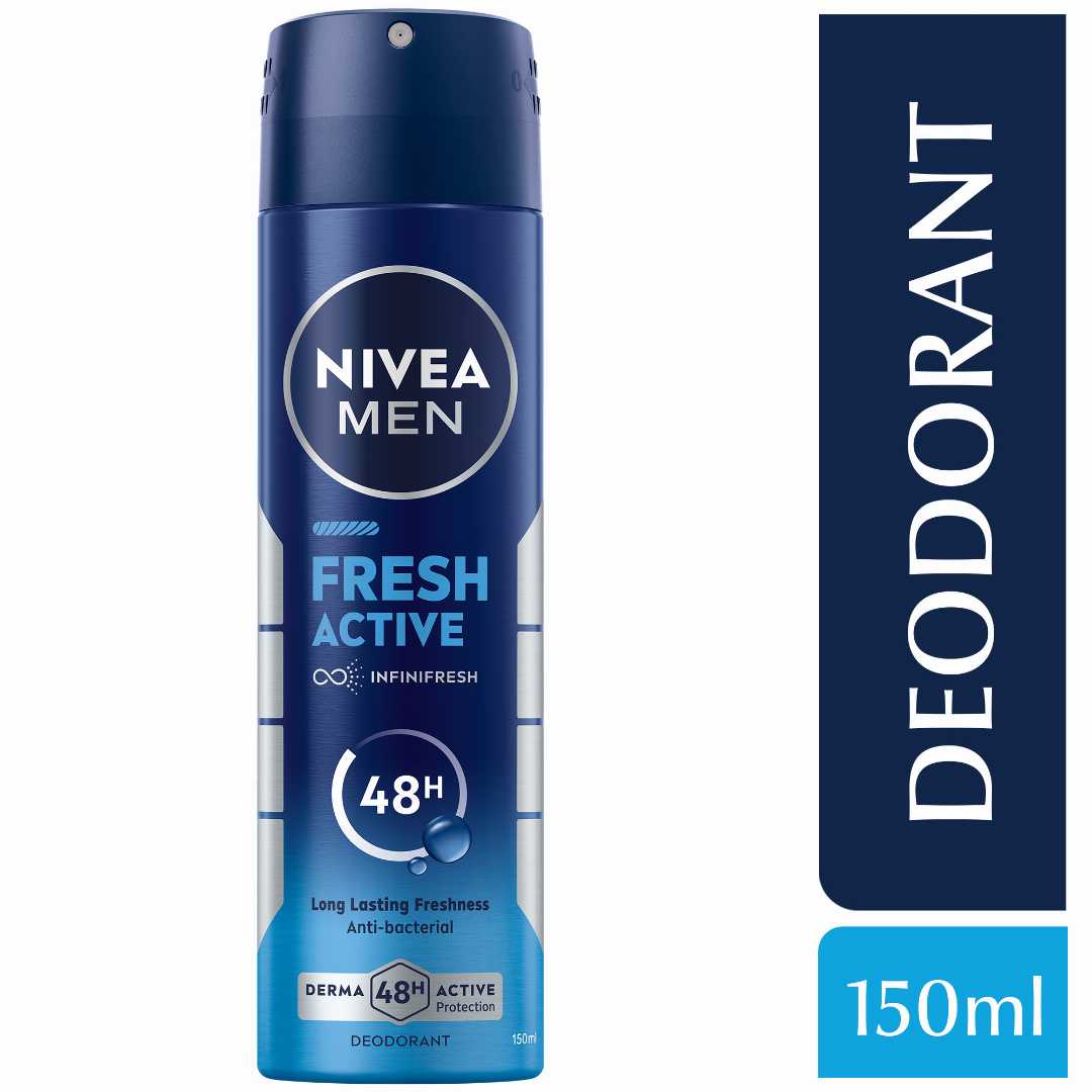 Nivea,Men,Body,Spray,Fresh,Active,(150ml)