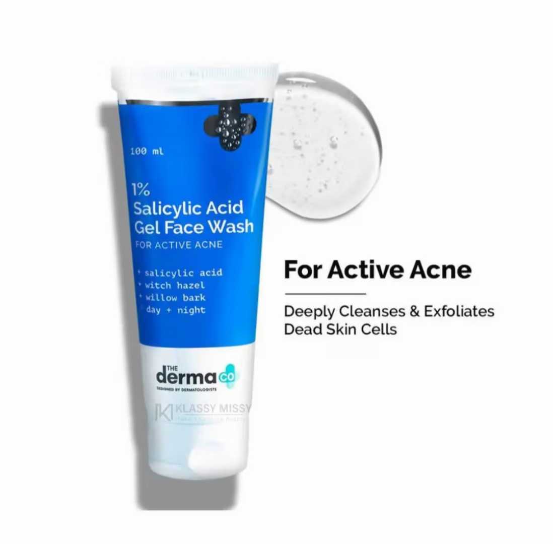 The,Derma,Co,1%,Salicylic,Acid,Gel,Face,Wash,With,Salicylic,Acid,&,Witch,100ml